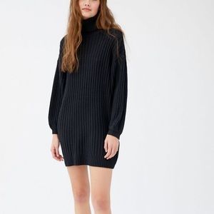 Urban Outfitters Black Turtleneck Sweater Dress